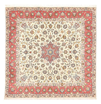 Perzisch tapijt - Tabriz - Royal vierkant  - 202 x 201 cm - beige