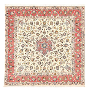 Perzisch tapijt - Tabriz - Royal vierkant  - 202 x 201 cm - beige