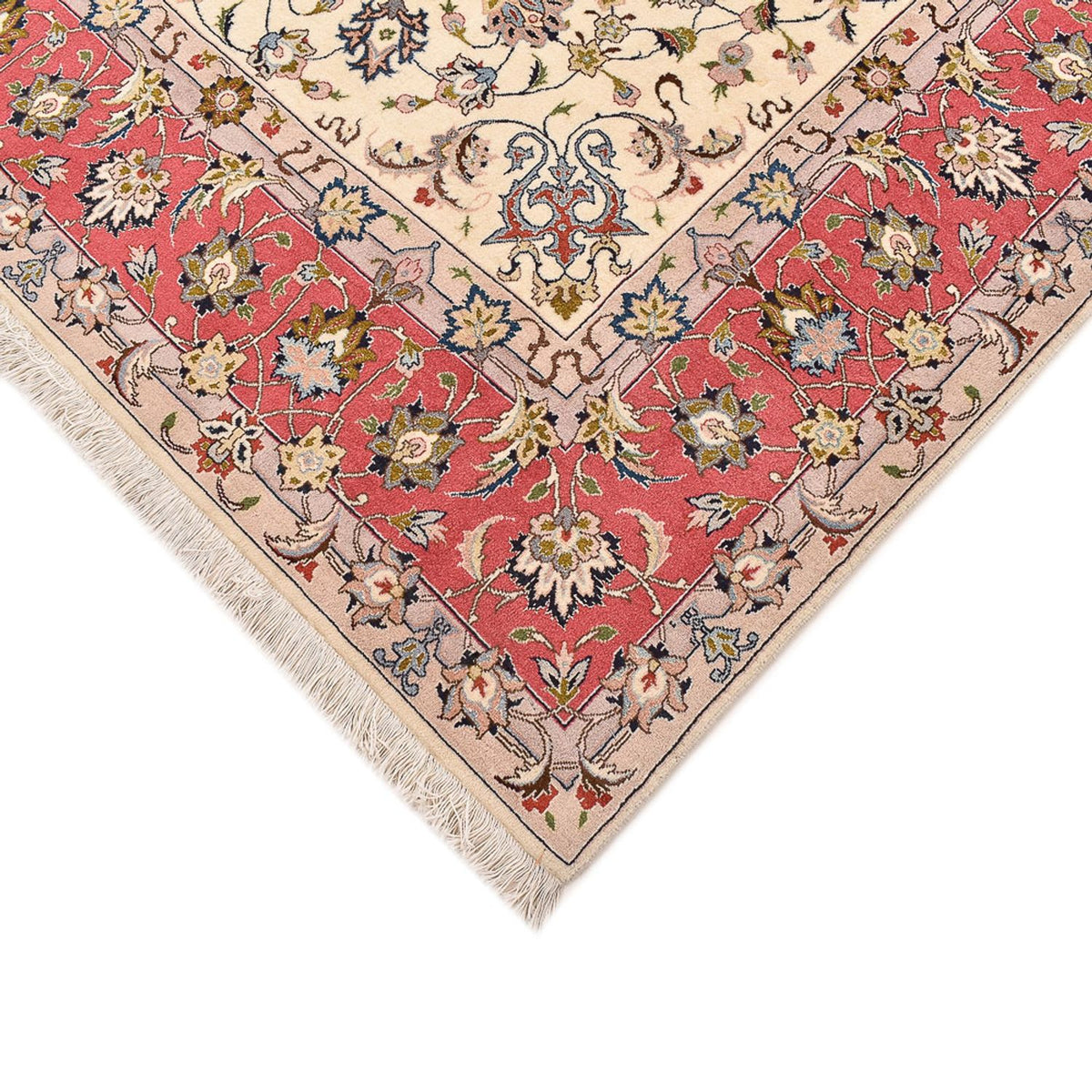 Perzisch tapijt - Tabriz - Royal vierkant  - 202 x 201 cm - beige