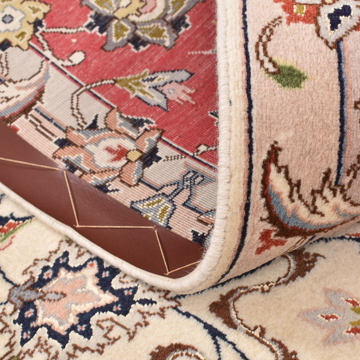 Perzisch tapijt - Tabriz - Royal vierkant  - 202 x 201 cm - beige