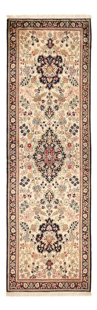 Loper Zijden tapijt - Ghom Silk - Premium - 222 x 69 cm - crème