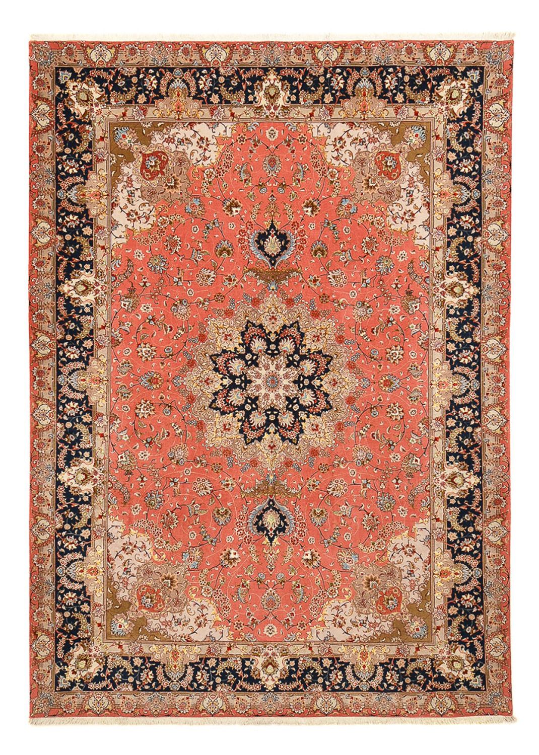 Perzisch tapijt - Tabriz - Royal - 348 x 246 cm - licht rood