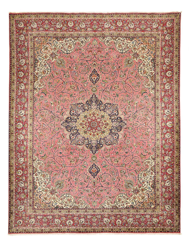 Perzisch tapijt - Tabriz - Royal - 394 x 302 cm - zalm