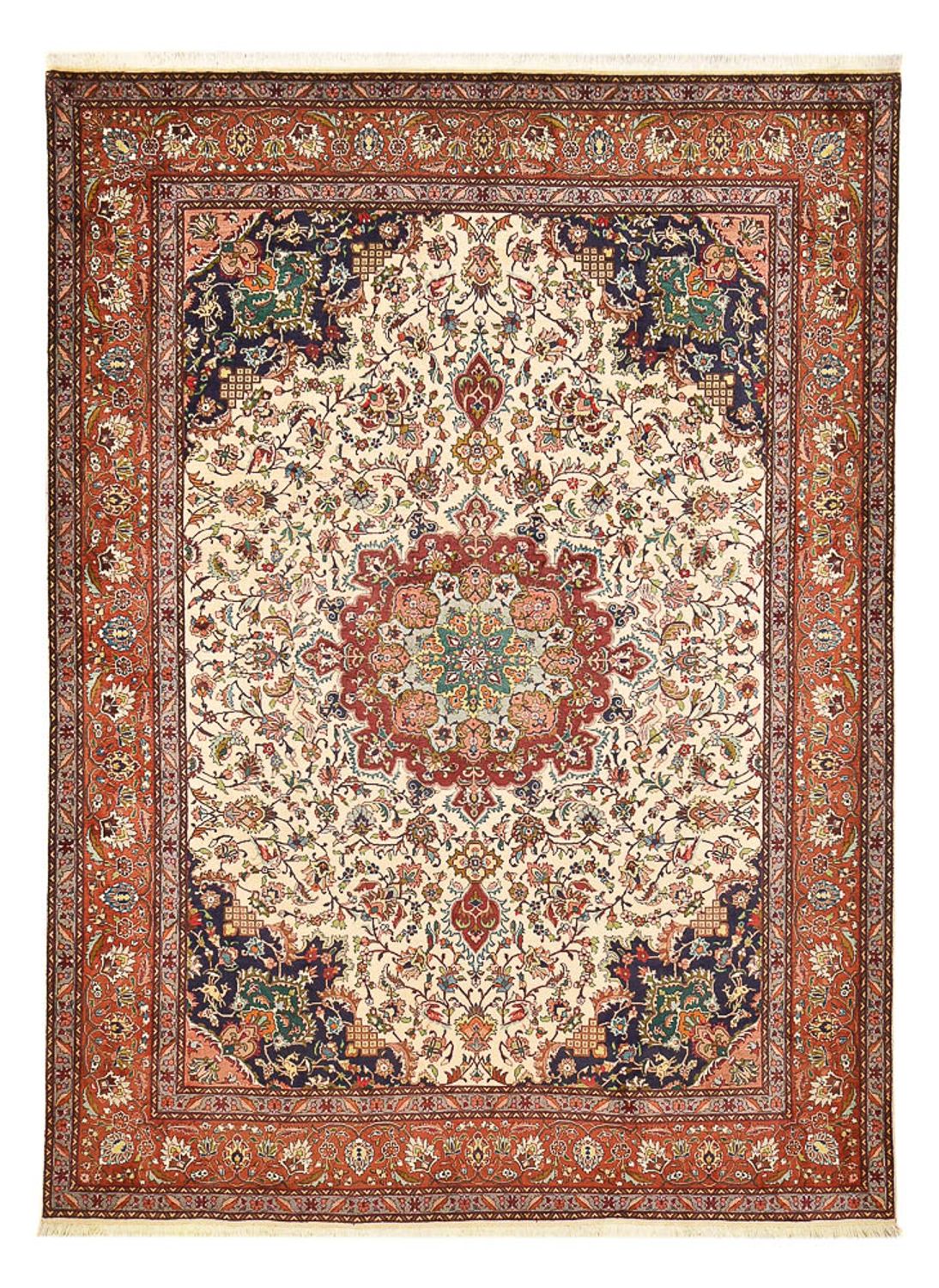 Perzisch tapijt - Tabriz - Royal - 356 x 258 cm - crème
