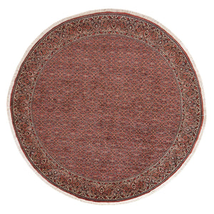 Perzisch tapijt - Bijar rond  - 255 x 255 cm - roest