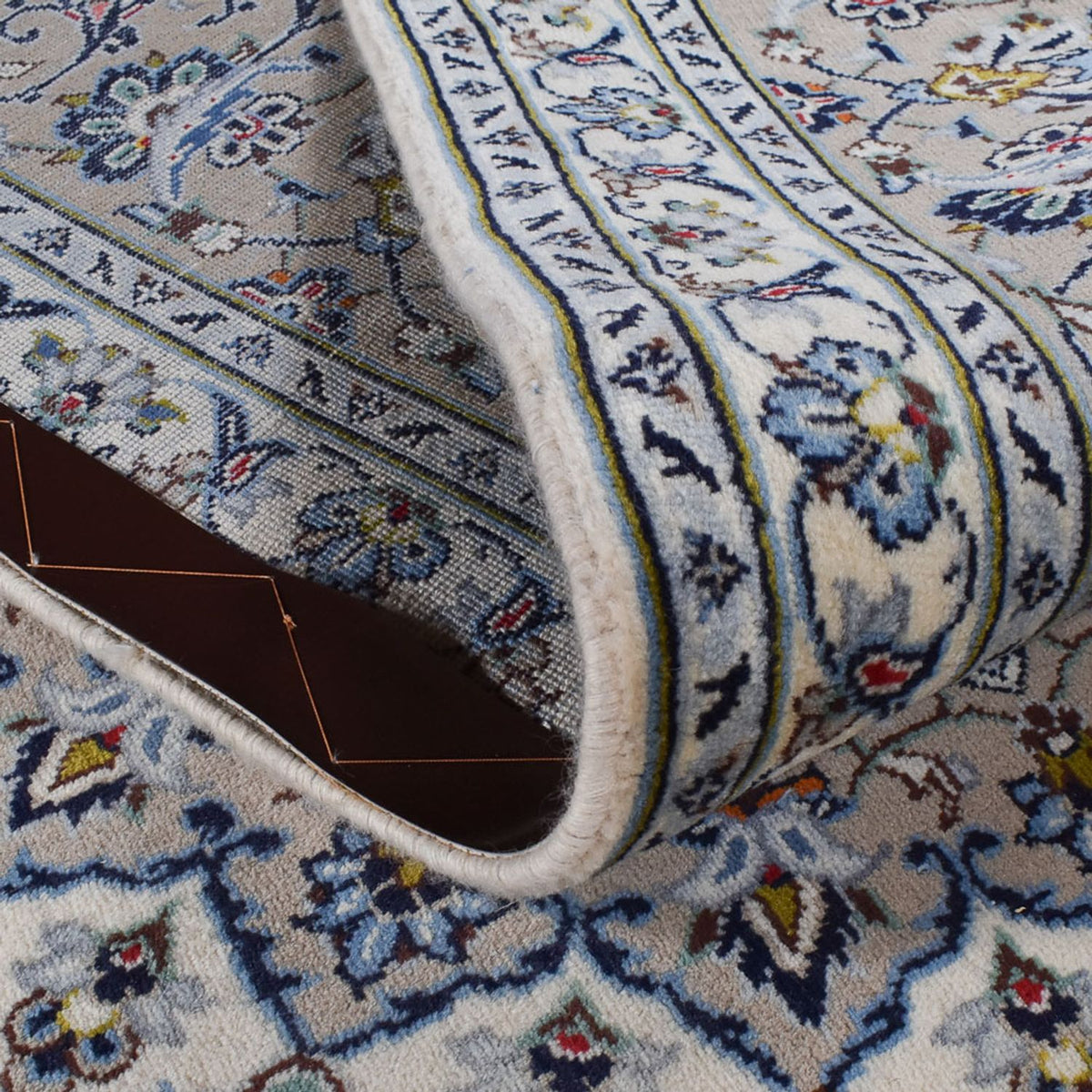 Perzisch tapijt - Keshan - Koninklijke - 360 x 248 cm - grijs