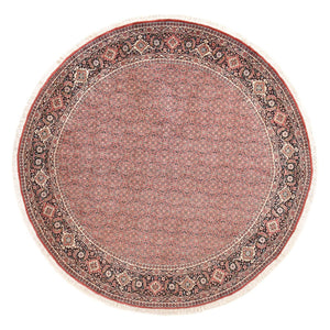 Perzisch tapijt - Bijar rond  - 255 x 255 cm - licht rood