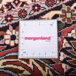 Perzisch tapijt - Bijar rond  - 250 x 250 cm - lichtgrijs