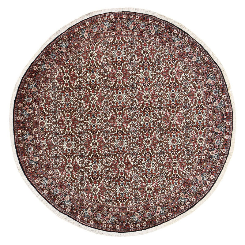 Perzisch tapijt - Bijar rond  - 250 x 250 cm - roest