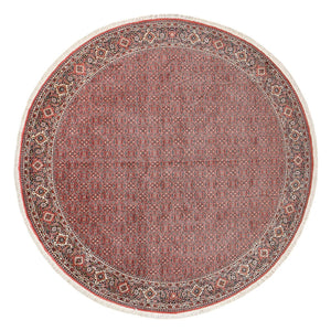 Perzisch tapijt - Bijar rond  - 300 x 300 cm - licht rood