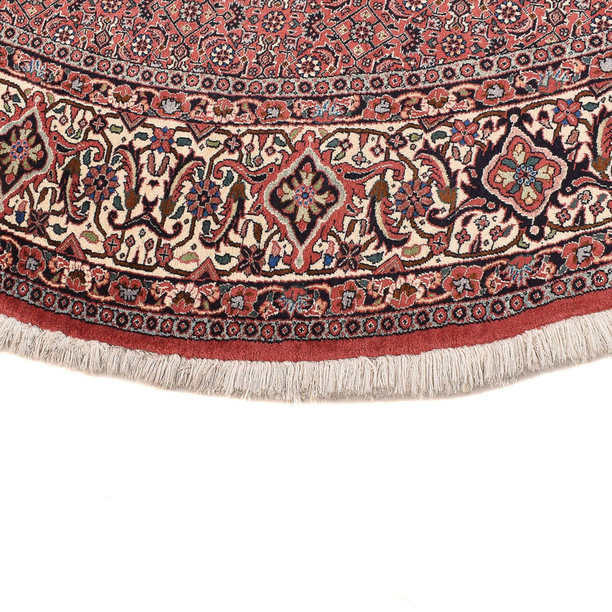 Perzisch tapijt - Bijar rond  - 300 x 300 cm - bordeauxrood