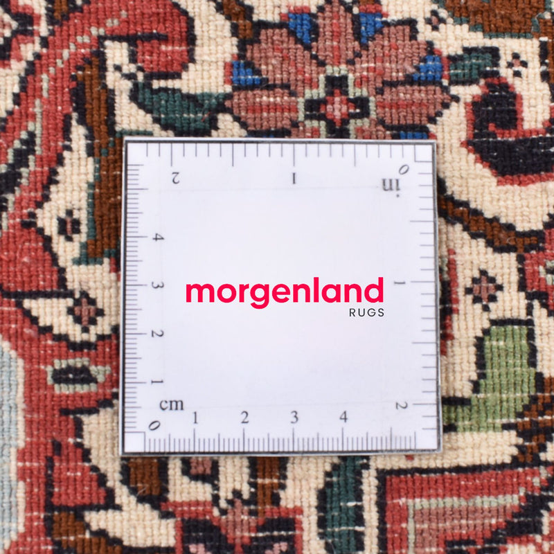 Perzisch tapijt - Bijar rond  - 300 x 300 cm - bordeauxrood