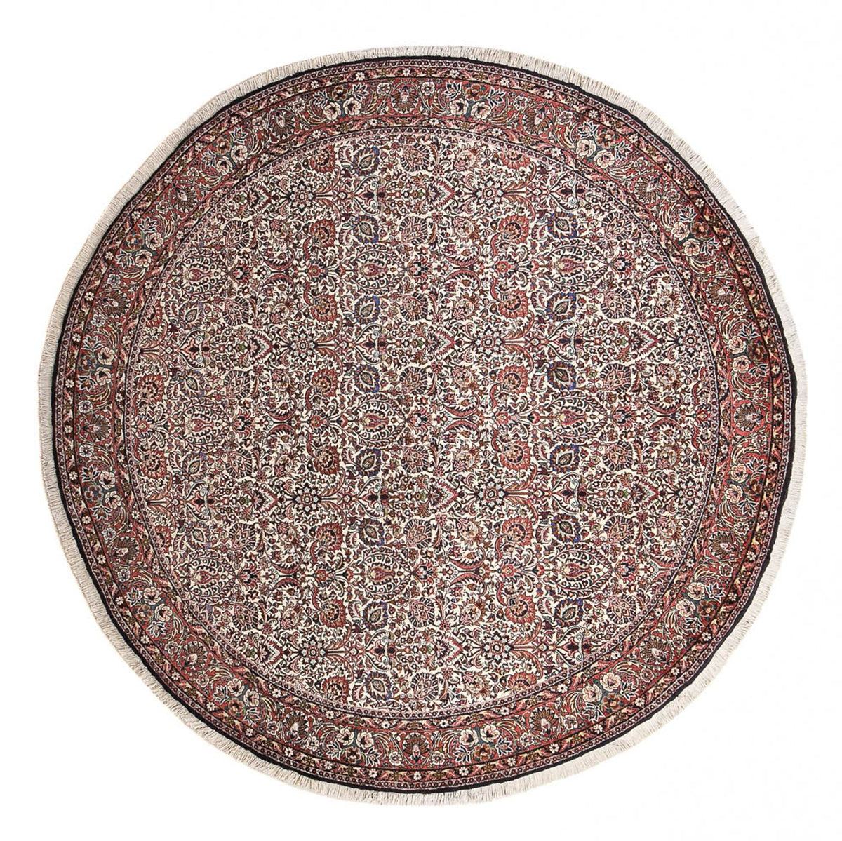 Perzisch tapijt - Bijar rond  - 250 x 250 cm - roest