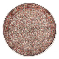 Perzisch tapijt - Bijar rond  - 250 x 250 cm - roest
