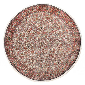 Perzisch tapijt - Bijar rond  - 250 x 250 cm - roest