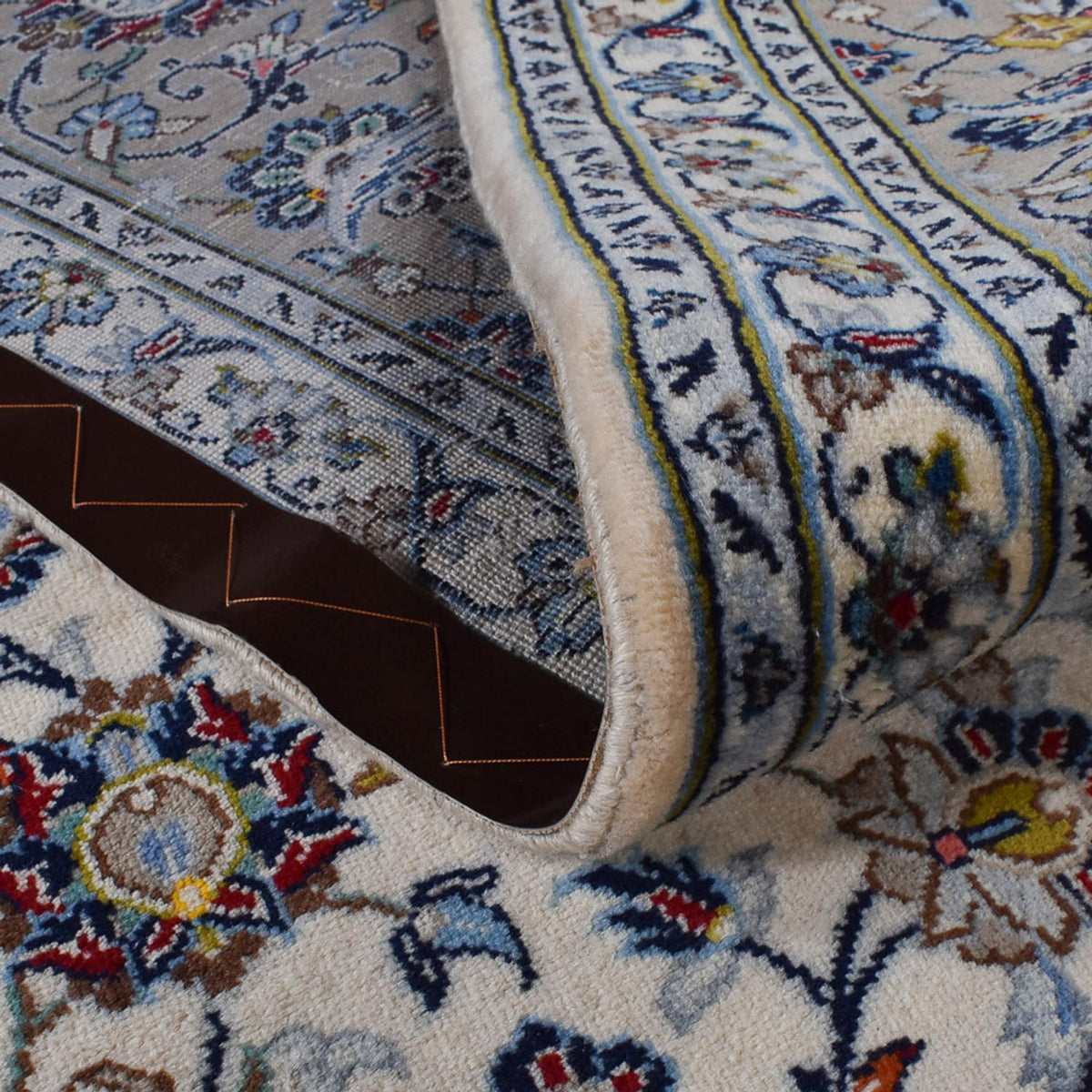 Perzisch tapijt - Keshan - Koninklijke - 343 x 250 cm - grijs