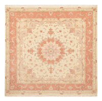 Perzisch tapijt - Tabriz - Royal vierkant  - 245 x 245 cm - licht beige