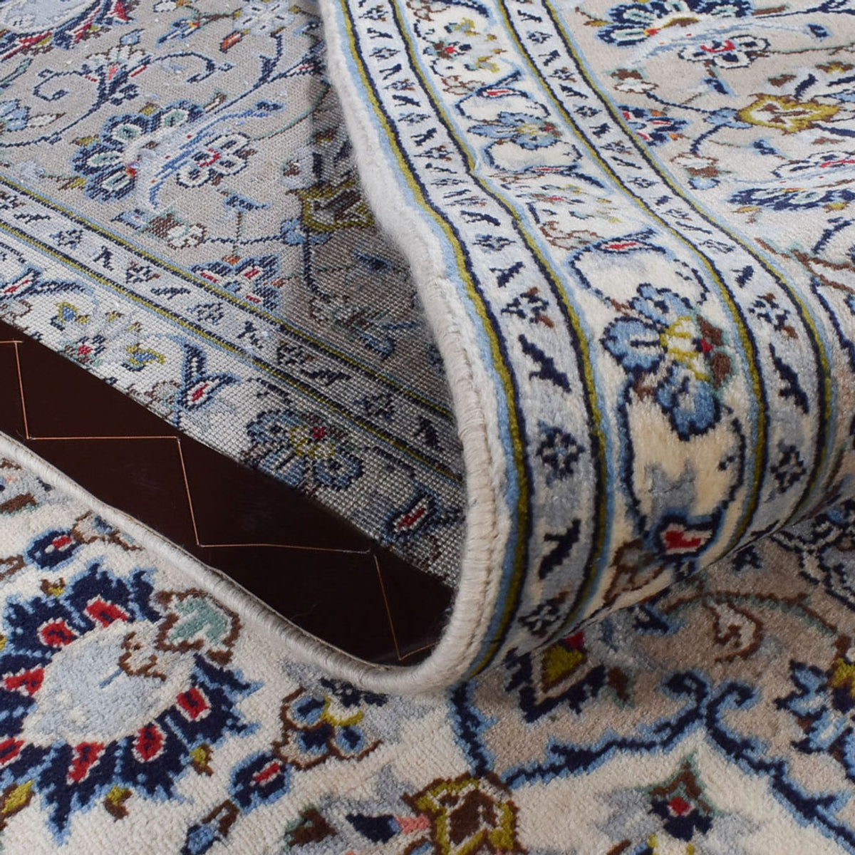 Perzisch tapijt - Keshan - Koninklijke - 346 x 246 cm - grijs