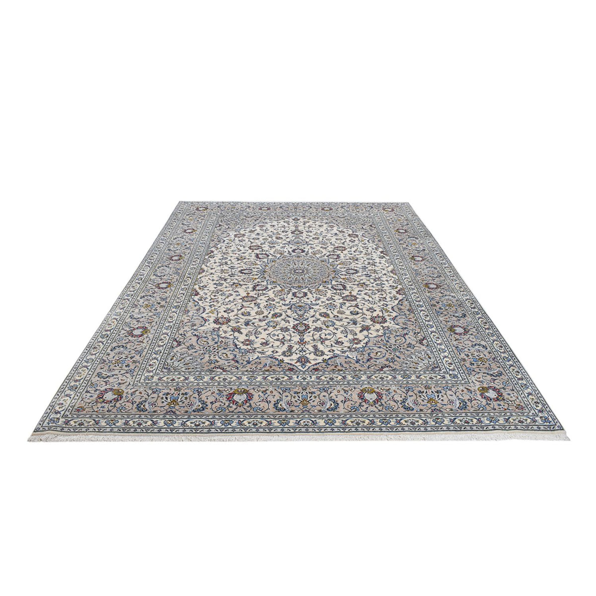 Perzisch tapijt - Keshan - Koninklijke - 346 x 246 cm - grijs