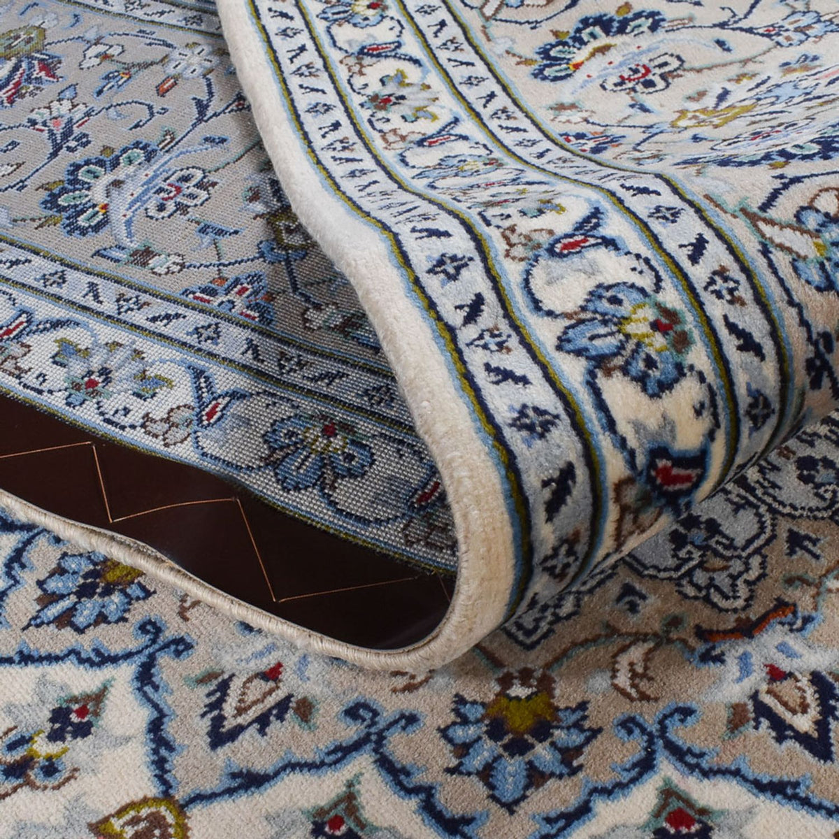 Perzisch tapijt - Keshan - Koninklijke - 350 x 240 cm - grijs