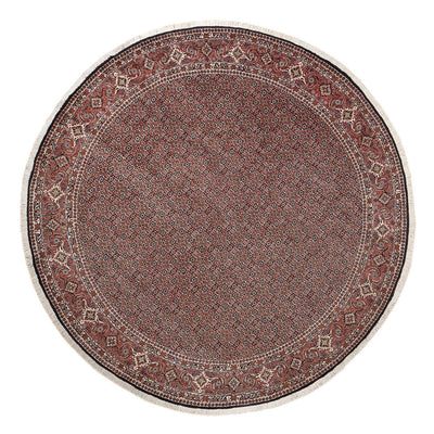 Perzisch tapijt - Bijar rond  - 300 x 300 cm - donkerrood