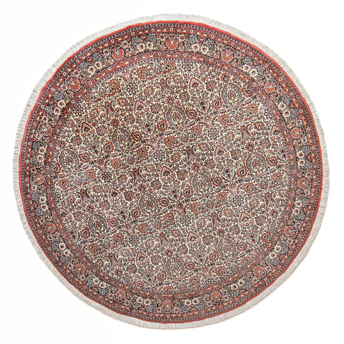 Perzisch tapijt - Bijar rond  - 250 x 250 cm - roest