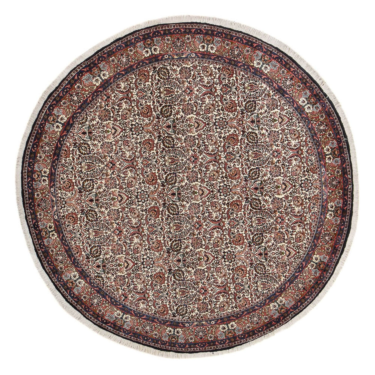 Perzisch tapijt - Bijar rond  - 250 x 250 cm - roest