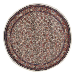 Perzisch tapijt - Bijar rond  - 250 x 250 cm - roest