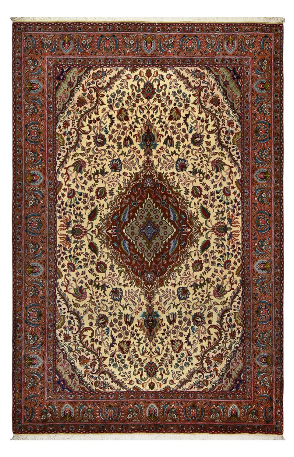Perzisch tapijt - Tabriz - Royal - 312 x 206 cm - donker beige