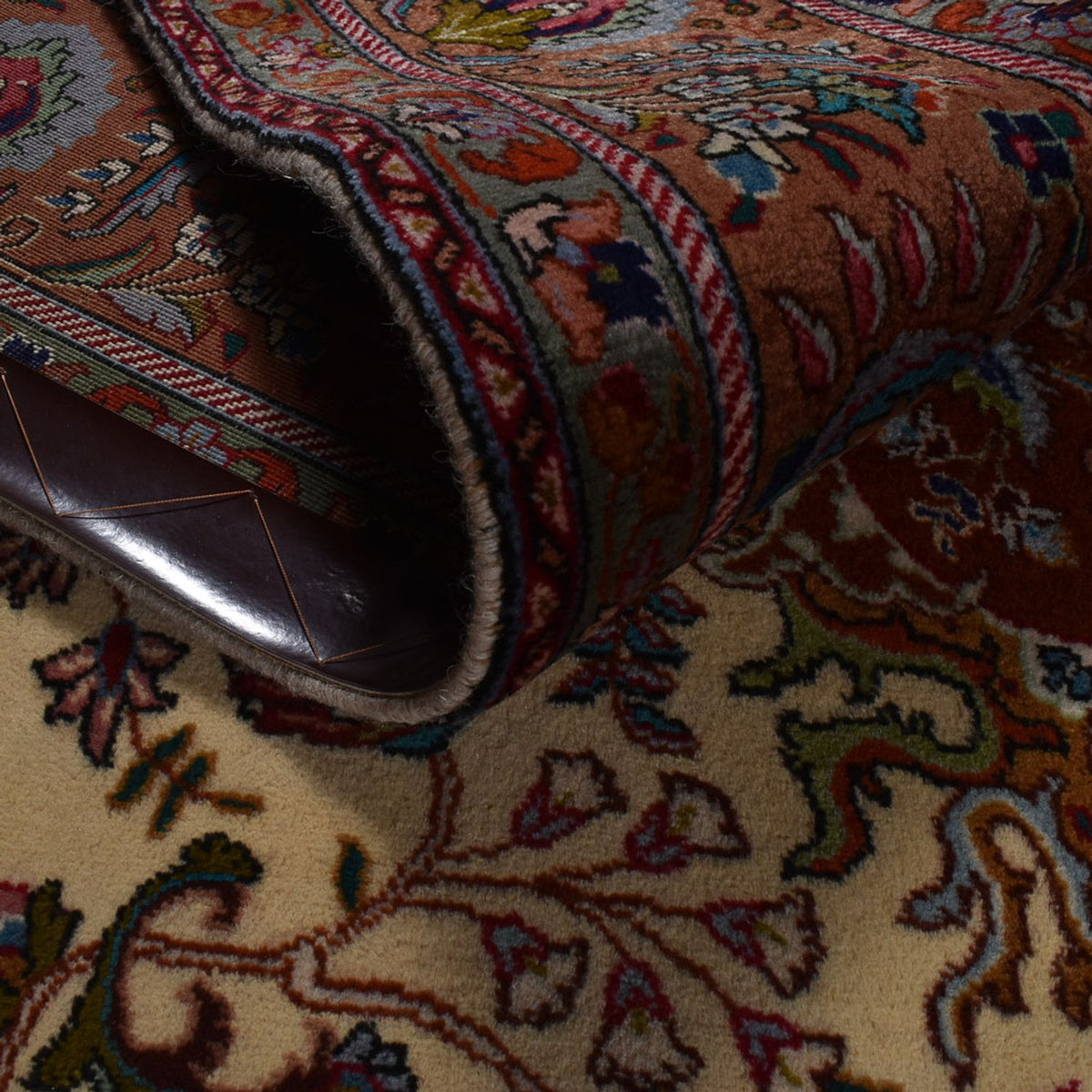 Perzisch tapijt - Tabriz - Royal - 312 x 206 cm - donker beige