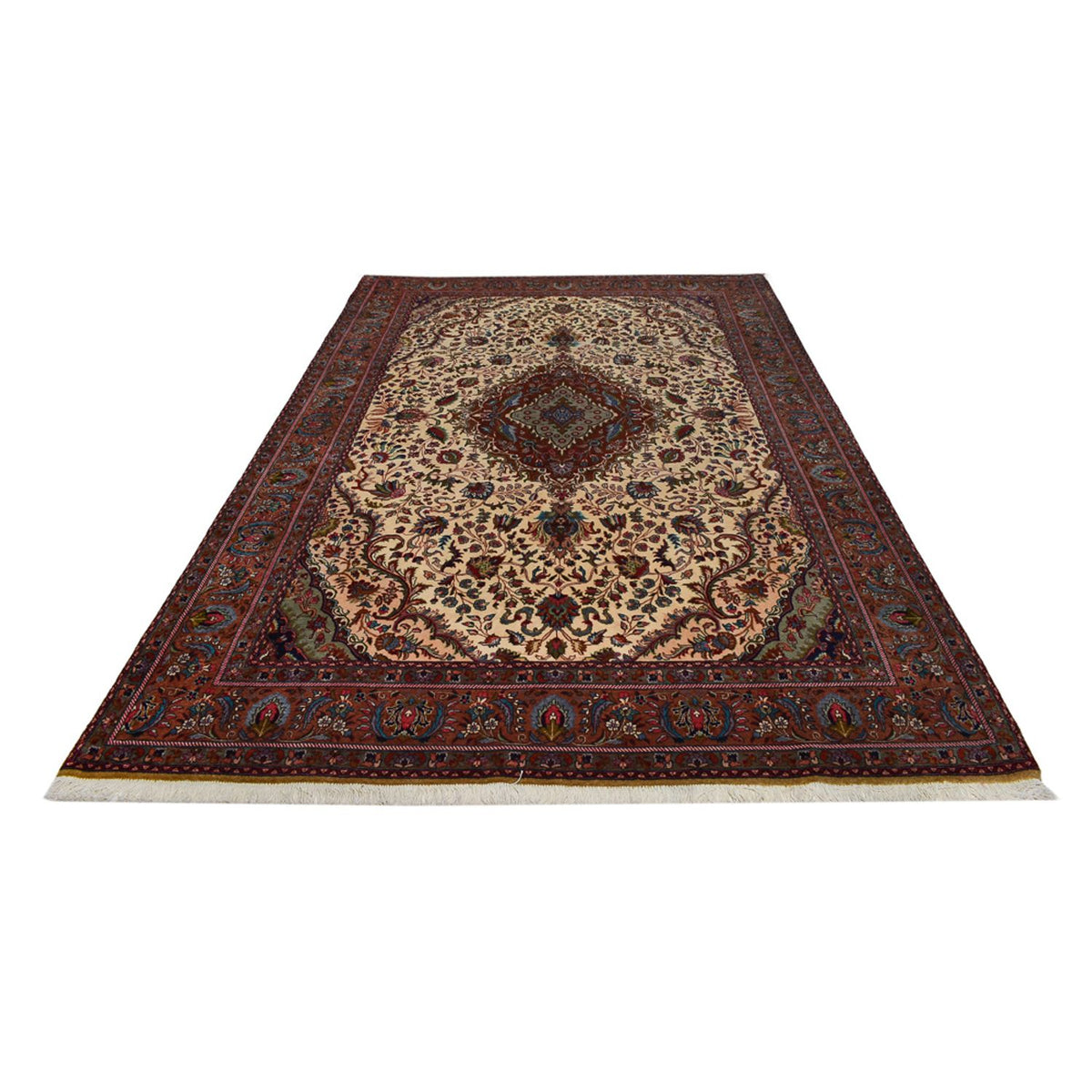 Perzisch tapijt - Tabriz - Royal - 312 x 206 cm - donker beige