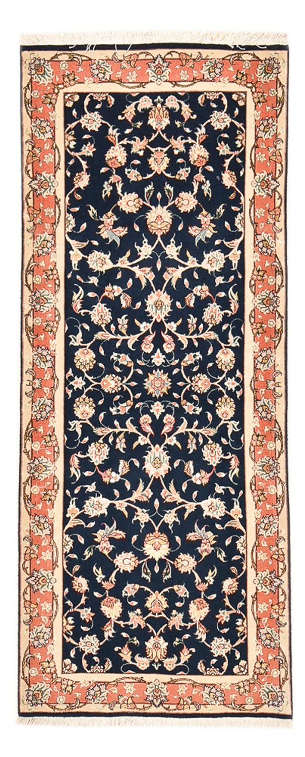 Loper Perzisch tapijt - Tabriz - Royal - 191 x 78 cm - donkerblauw