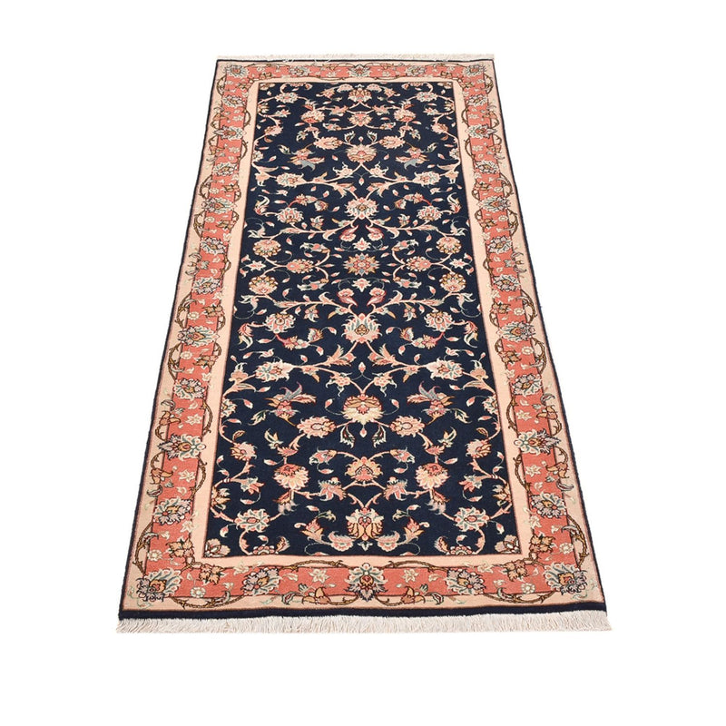 Loper Perzisch tapijt - Tabriz - Royal - 191 x 78 cm - donkerblauw