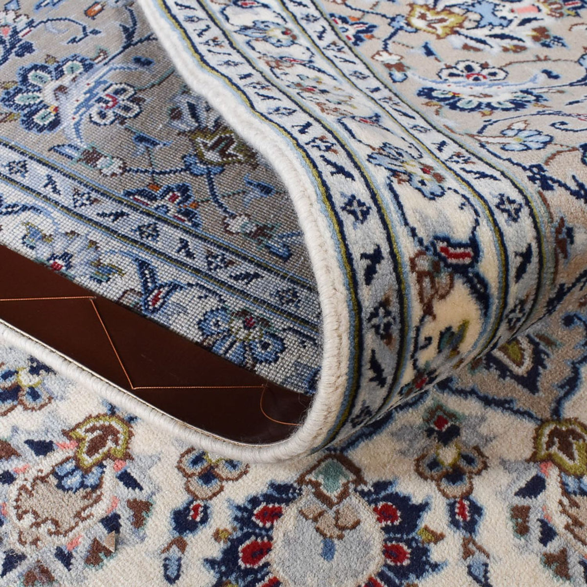 Perzisch tapijt - Keshan - Koninklijke - 354 x 240 cm - grijs