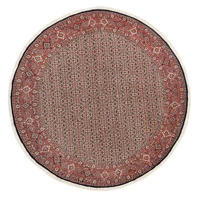 Perzisch tapijt - Bijar rond  - 250 x 250 cm - roest