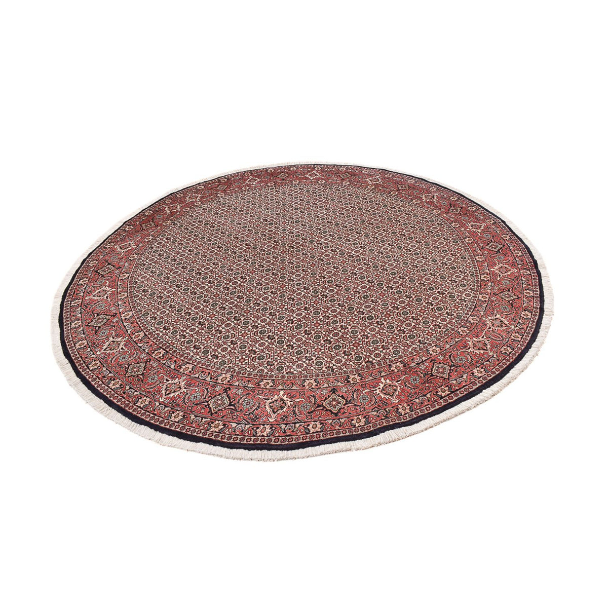 Perzisch tapijt - Bijar rond  - 250 x 250 cm - roest