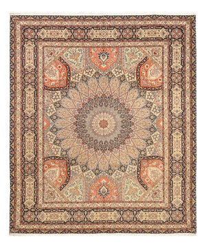 Perzisch tapijt - Tabriz - Royal - 300 x 251 cm - licht beige