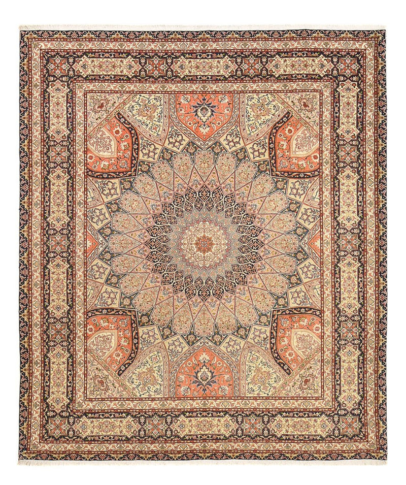 Perzisch tapijt - Tabriz - Royal - 300 x 251 cm - licht beige