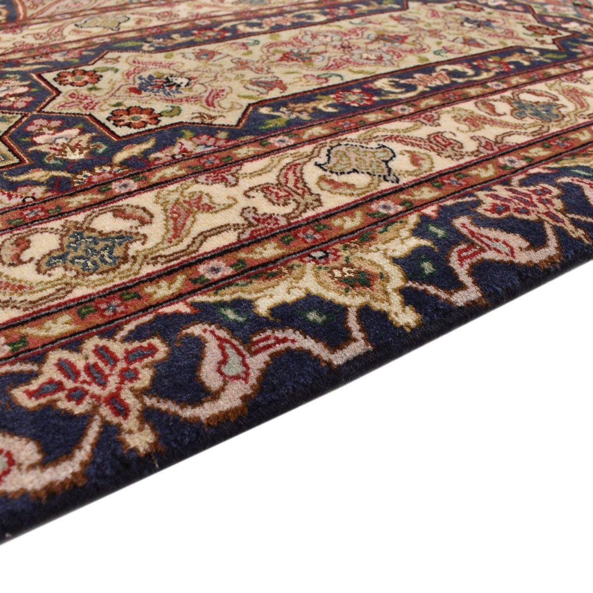 Perzisch tapijt - Tabriz - Royal - 300 x 251 cm - licht beige