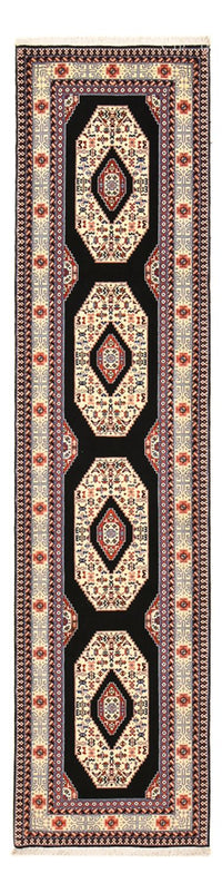 Loper Perzisch tapijt - Tabriz - Premium - 305 x 75 cm - donkerblauw