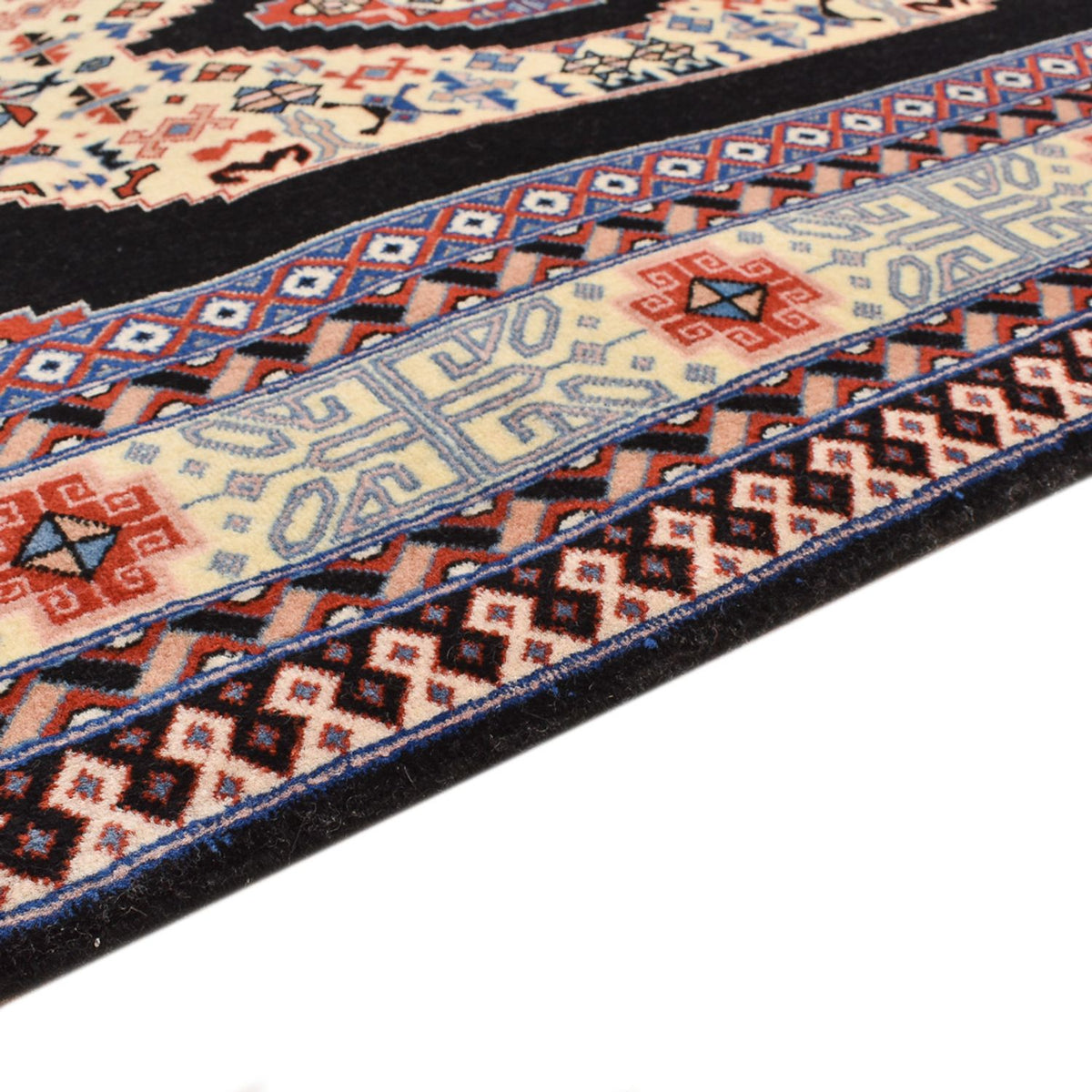 Loper Perzisch tapijt - Tabriz - Premium - 305 x 75 cm - donkerblauw