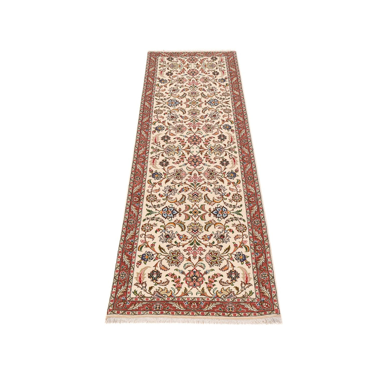 Loper Perzisch tapijt - Tabriz - Premium - 255 x 70 cm - zand
