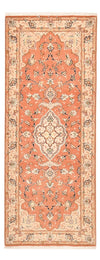 Tabriz - 50 Raj Tapijt 80x203cm - Perzisch tapijt - Loper / Licht rood / 80 x 203 cm Loper