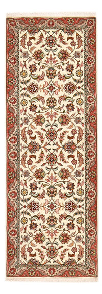 Loper Perzisch tapijt - Tabriz - Royal - 202 x 71 cm - crème