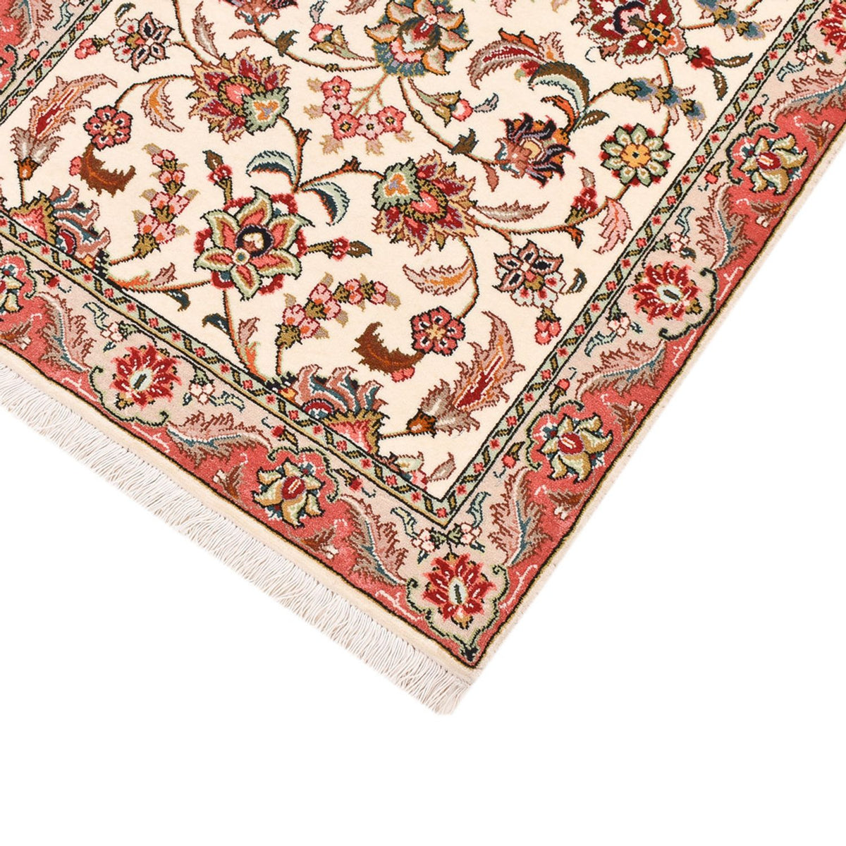 Loper Perzisch tapijt - Tabriz - Royal - 202 x 71 cm - crème