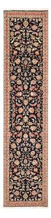 Tabriz - 60 Raj Tapijt 69x290cm - Perzisch tapijt - Loper / Donkerblauw / 69 x 290 cm Loper