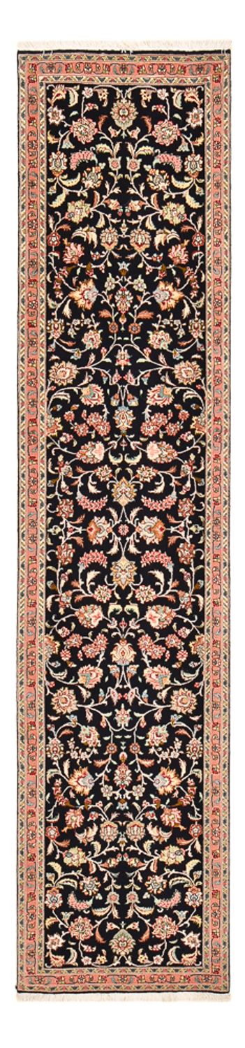 Loper Perzisch tapijt - Tabriz - Premium - 290 x 69 cm - donkerblauw