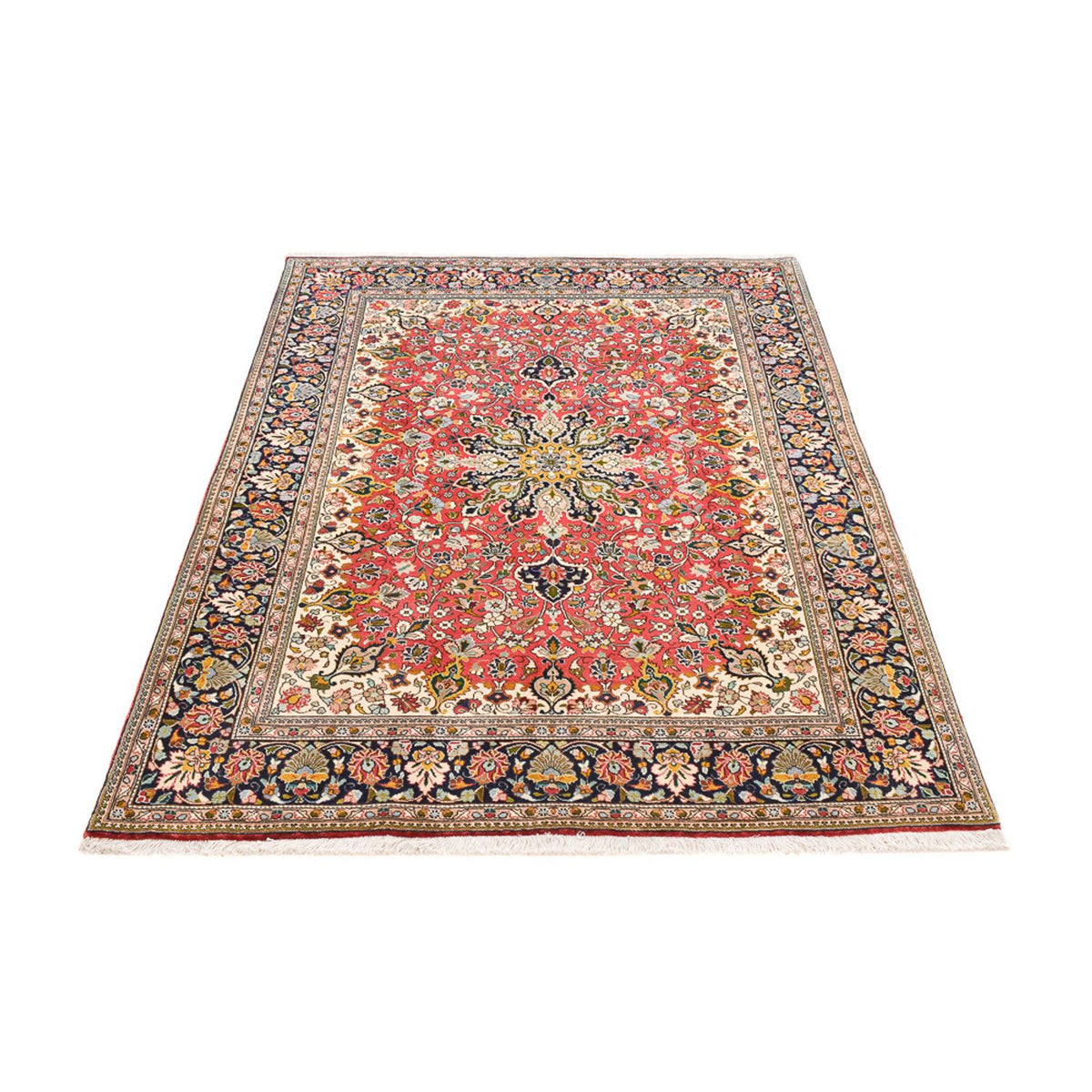 Perzisch tapijt - Tabriz - Royal - 198 x 147 cm - rood