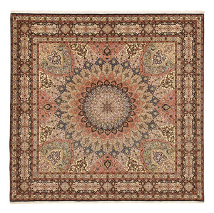 Perzisch tapijt - Tabriz - Royal - 263 x 252 cm - donker beige