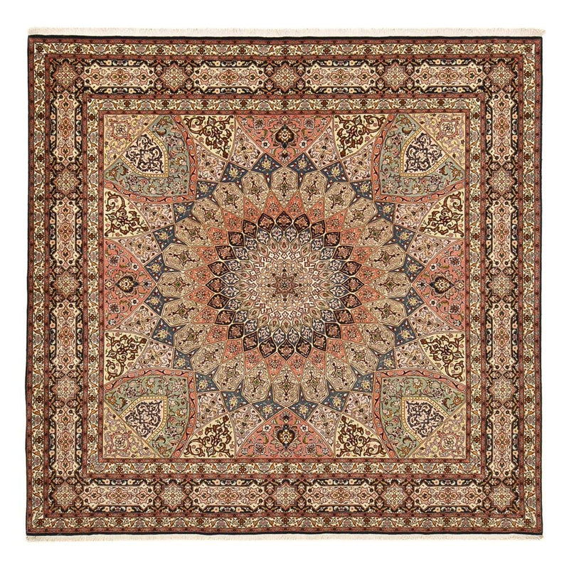 Perzisch tapijt - Tabriz - Royal - 263 x 252 cm - donker beige